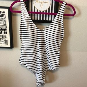 Cupshe One Piece Striped Bathing Suit